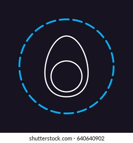 Line icon- egg