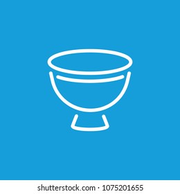 Line icon of eggcup. Utensil, crockery, dishware. Kitchenware concept. Can be used for topics like breakfast, kitchen, meal