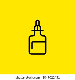 Line icon of e-liquid. E-cigarette, vaping, tobacco alternative. Bad habits concept. Can be used for topics like modern trends, unhealthy living, addiction
