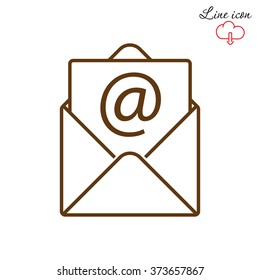 Line icon-  e-mail