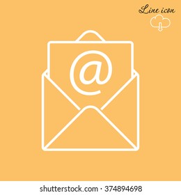 Line icon-  e-mail