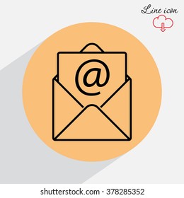 Line icon-  e-mail