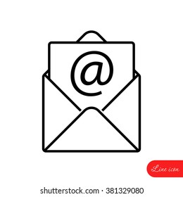 Line icon-  e-mail