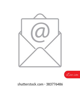 Line icon-  e-mail