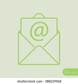 Line icon-  e-mail