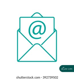 Line icon-  e-mail