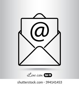 Line icon-  e-mail