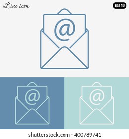 Line icon-  e-mail