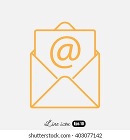 Line icon-  e-mail