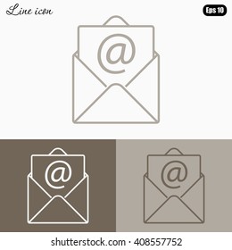 Line icon-  e-mail