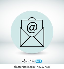 Line icon-  e-mail