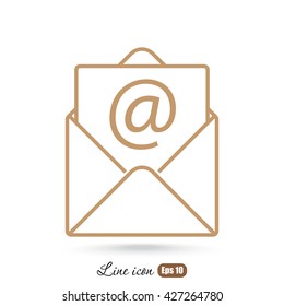 Line icon-  e-mail