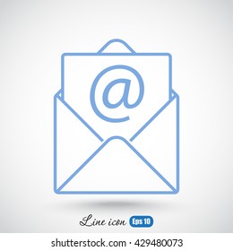 Line icon-  e-mail