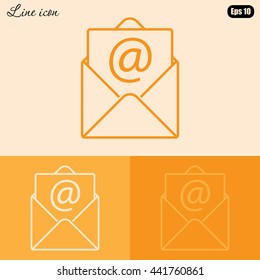 Line icon-  e-mail