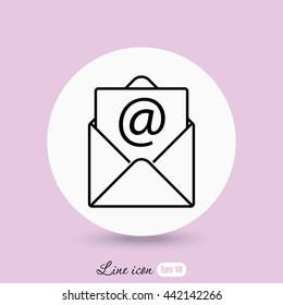 Line icon-  e-mail