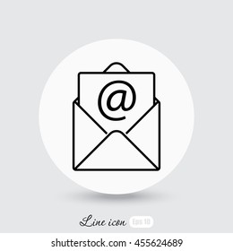 Line icon-  e-mail