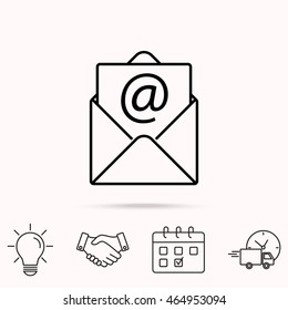 Line icon-  e-mail