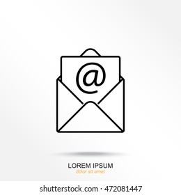 Line icon-  e-mail