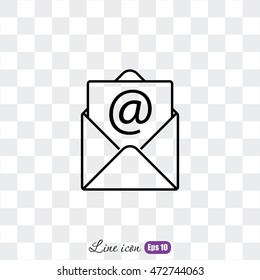 Line icon-  e-mail
