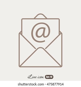Line icon-  e-mail