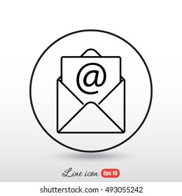 Line icon-  e-mail