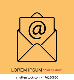 Line icon-  e-mail