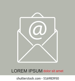 Line icon-  e-mail