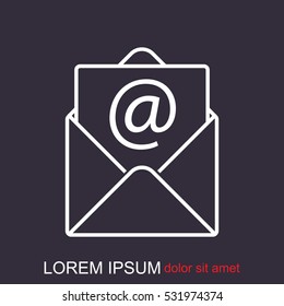 Line icon-  e-mail