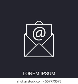 Line icon-  e-mail