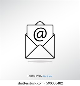 Line icon-  e-mail