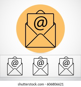 Line icon-  e-mail