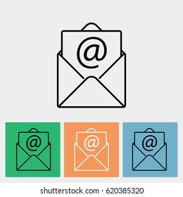 Line icon-  e-mail