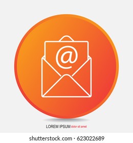 Line icon-  e-mail