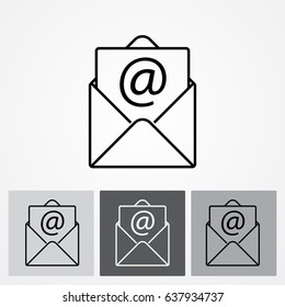 Line icon-  e-mail