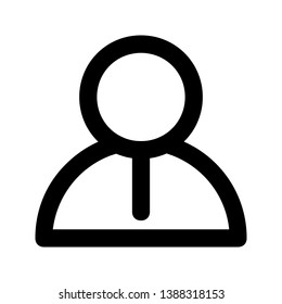 line icon for an employee