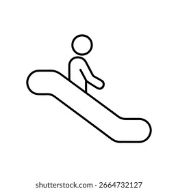 ícone de linha escalador ascendente vetor no fundo branco
Ícone de linha de vetor no plano de fundo branco