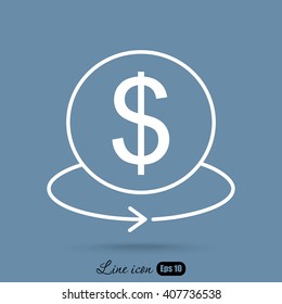 Line icon- Exchange