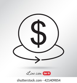 Line icon- Exchange