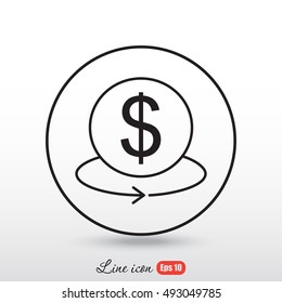 Line icon- Exchange
