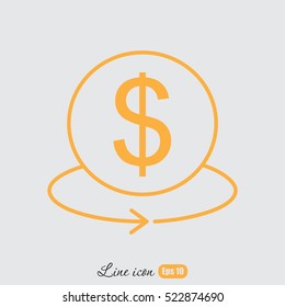 Line icon- Exchange
