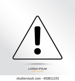 Line icon-  Exclamation danger