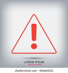 Line icon-  Exclamation danger