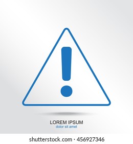 Line icon-  Exclamation danger