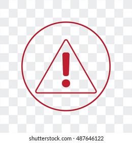 Line icon-  Exclamation danger
