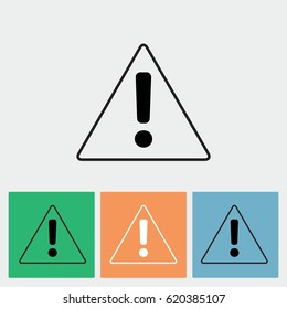Line icon-  Exclamation danger