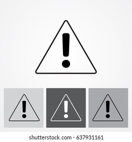 Line icon-  Exclamation danger