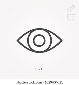 Line Icon Eye