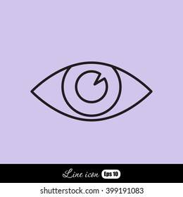 Line icon- eye