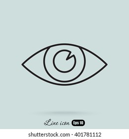 Line icon- eye