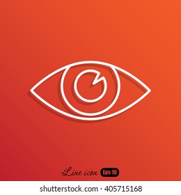 Line icon- eye
